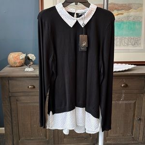 Adrianna Papell sweater blouse